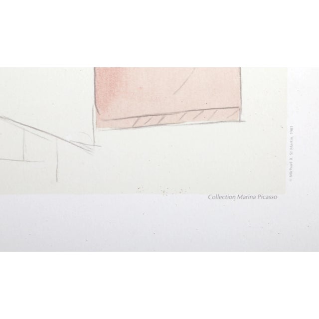 Impressionist 1980s "Composition" Lithograph After Pablo Picasso For Sale - Image 3 of 4