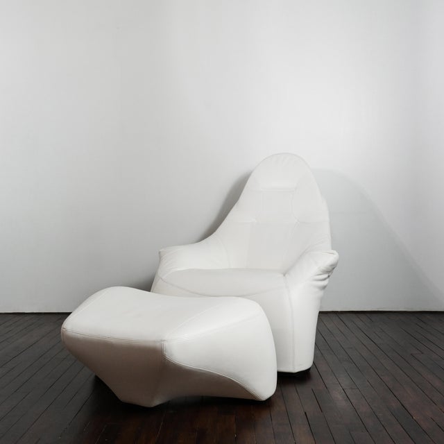 Hal Chair in White Leather by Marc Sadler for Cassina, 1990s, in Very Good conditions. Designed 1990 to 1999 I have...