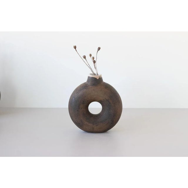 Donuts Dark Vase by Eguzkiñe Egaña For Sale - Image 4 of 6