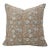 Fabdivine Artistic Block Print Pillow Cover 22x22 Inch Off-White Linen-Manikarnika For Sale