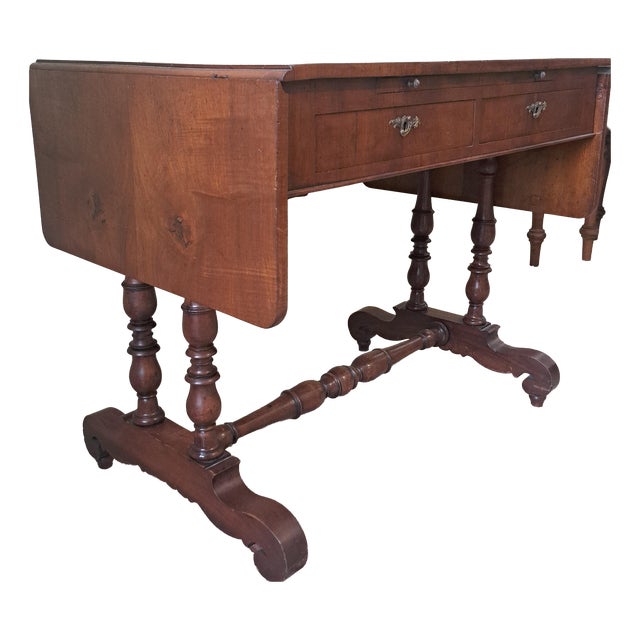 Antique Walnut Counter Desk For Sale