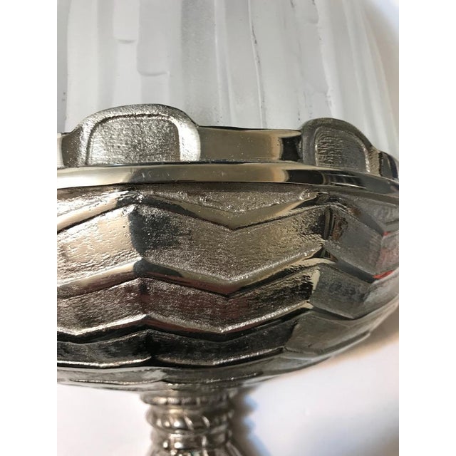 French Art Deco "Waterfall" Sconces Signed by Sabino - a Pair For Sale - Image 9 of 10