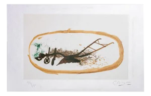 Georges Braque, La Charrue, Lithograph, 1960