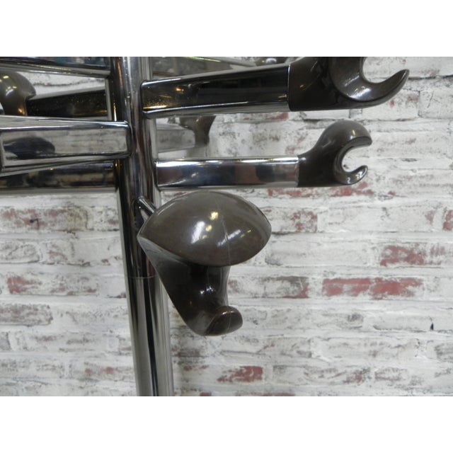 Mid-Century Modern French Chrome Coat Rack, 1960s For Sale - Image 3 of 15