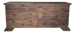Antique Rustic European Dresser Credenza