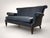 Animal Skin Loom Sculptural Leather Sofa – Custom Refinished Dark Brown Statement Piece For Sale - Image 7 of 8