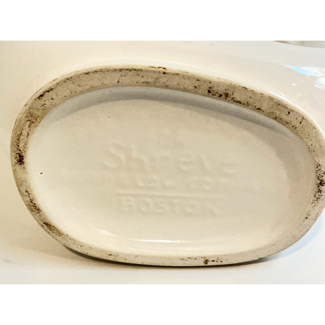 Shreve & Co. Gurgling Koi White Ceramic Pitcher For Sale - Image 11 of 11