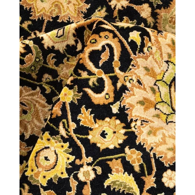 Textile Mogul, One-of-a-Kind Hand-Knotted Area Rug in Black, 9' 1" x 16' 4" For Sale - Image 7 of 8