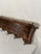 Brown Antique French Oak Wall Shelf Coat and Hat Rack For Sale - Image 8 of 18