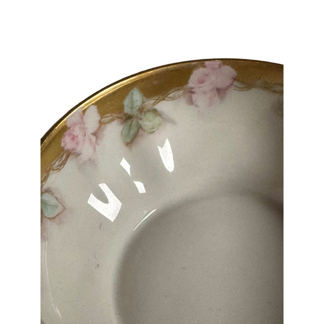American Antique Haviland Cream Soup Bowl With Handles - Set of 2 For Sale - Image 3 of 9