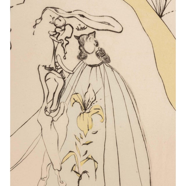 1970s Salvador Dali "L'Amour Sacre ..." Etching, 1974 For Sale - Image 5 of 13
