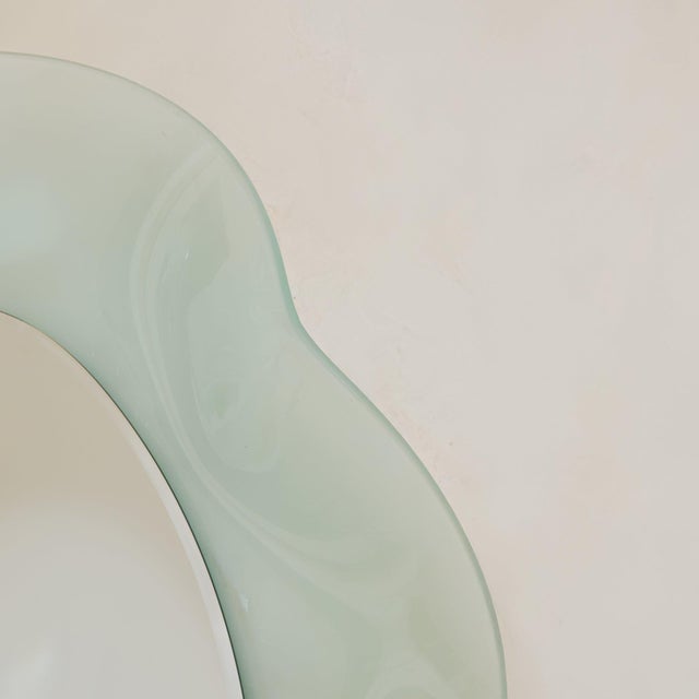 Postmodern Vintage Italian ‘Onda’ Wall Mirror by Nanda Vigo for Glas Italia For Sale - Image 3 of 7