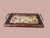 Vintage Faux Bamboo Glass Tray With Schumacher Fabric Insert For Sale - Image 13 of 14