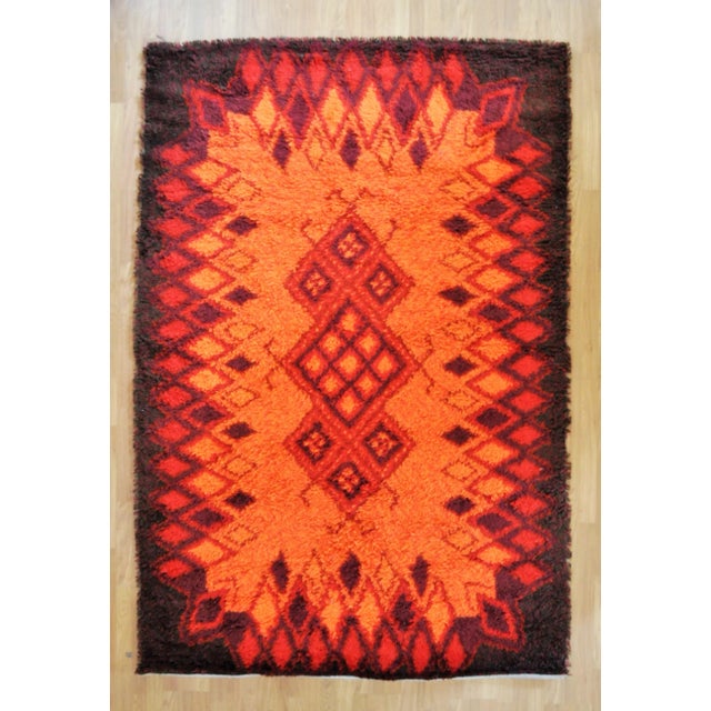 Italian Vintage Rug, 1970s For Sale - Image 4 of 4