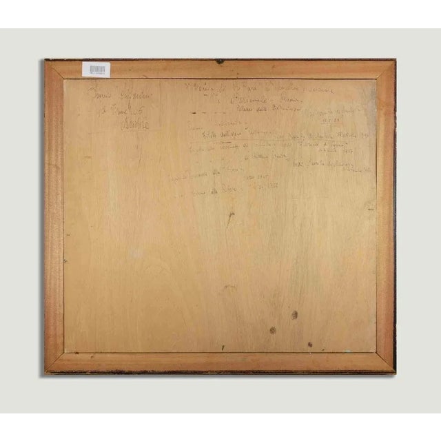 Virgilian wood is an original modern artwork realized in the 1960s by the italian painter Luigi Venturini. Mixed colored...