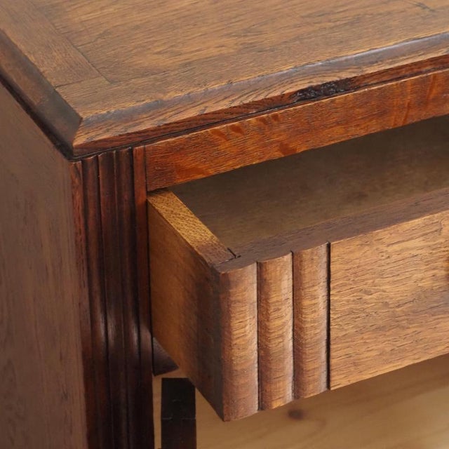 Vintage Art Deco Oak Chest of Drawers, 1930 For Sale - Image 10 of 15