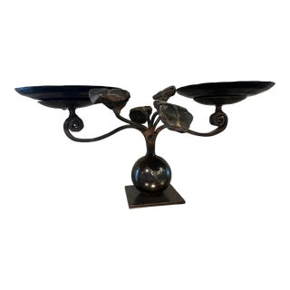 Jan Barboglia 2 Candle Candelabra - Large, Tabletop - Retired Piece For Sale