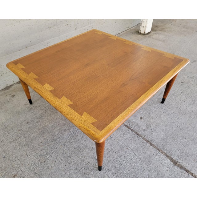 Lane Acclaim Mid-Century Modern Square Coffee Table For Sale - Image 10 of 12