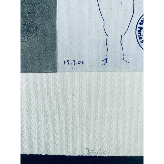 Abstract Asaf Ben Tzvi, Israeli Abstract Modernist Color Etching - Mineral Collection For Sale - Image 3 of 9