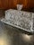 Late 20th Century Crystal Covered Butter Dish With Knives For Sale - Image 9 of 10
