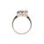 Antique Edwardian 14k White Gold 1.01ctw Diamond Elongated Navette Cocktail Ring, Size 5.75 For Sale In Houston - Image 6 of 8