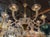 Gold Murano Glass Chandelier With 8 Curved Arms For Sale In Dallas - Image 6 of 6