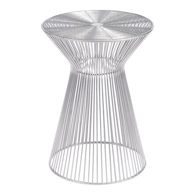 Greeley Silver Metal Accent Table, Silver For Sale