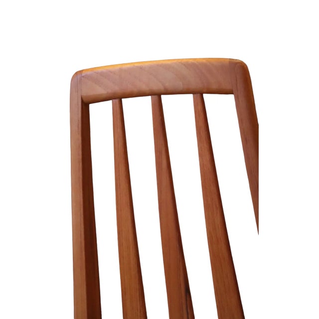 Eva Chair in Solid Teak with Upholstery in Leather by Niels Kofoed For Sale - Image 6 of 12