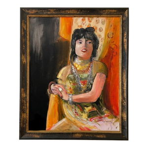 Greer a Modern Bohemian Woman Original Portrait by Marina Movshina
