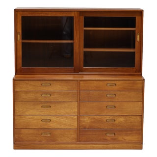 Display Cabinet with Drawers in Teak from Brouer Møbelfabrik, Denmark, 1960s For Sale