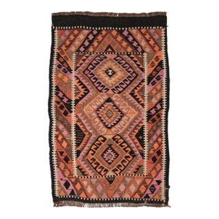 Vintage Mini Kilim Rug - 1`10″ X 2`9″ For Sale