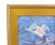 Snow Goose Taking Flight Lake Oil Painting by Sean Wu Including Antiqued Gold Wood Frame For Sale - Image 4 of 10