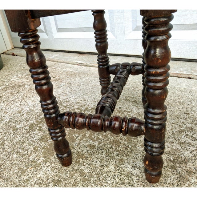 Wood 1920s Timeless Grandeur: Antique Spanish Jacobean Revival Chairs (Pair) For Sale - Image 7 of 12
