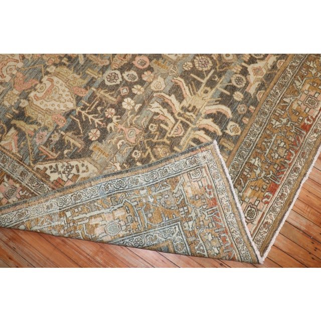 Persian Antique Persian Bibikabad Rug - 8'8" x 11'8" For Sale - Image 3 of 10