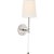 Suzanne Kasler for Visual Comfort Signature Camille Sconce in Antique Nickel with Linen Shade For Sale