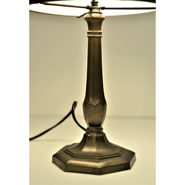Swedish Grace Copper and Hand blown Glass Table Lamp 1920´s. The lamp is in very good original condition and the old...