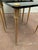 Metal Nesting Table in Brass and Black Glass, 20th Century, Set of 3 For Sale - Image 7 of 12