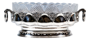 Art Nouveau Silver Jardinière with Cut Glass Liner from Bruckmann & Sons., Germany, 1890s
