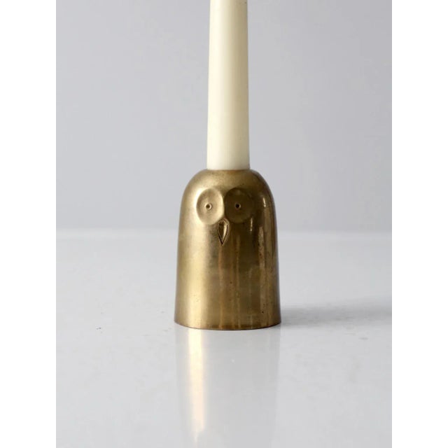 Mid 20th Century Mid Century Owl Candlestick Holder For Sale - Image 5 of 10