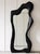 Modern Luxury Sculptural Full Length Mirror 70.9" Organic Freeform Black Frame For Sale - Image 3 of 3