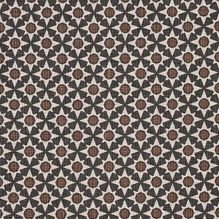 Schumacher Serendipity Fabric in Cinder & Caramel For Sale
