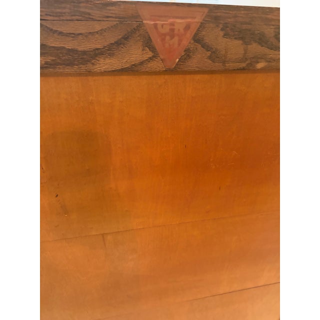 Antique Tiger Oak Barrister/Lawyer’s Bookcase With G.R.M. Mark Intact For Sale - Image 11 of 11