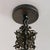 Metal Early 1900s Italian Wrought Iron + Glass Lantern Pendant For Sale - Image 7 of 8