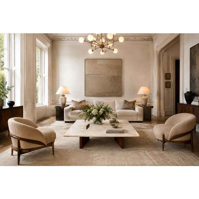 The Limestone coffee table stands among Jorge Zalszupin's most intellectually sophisticated and architecturally resolved...