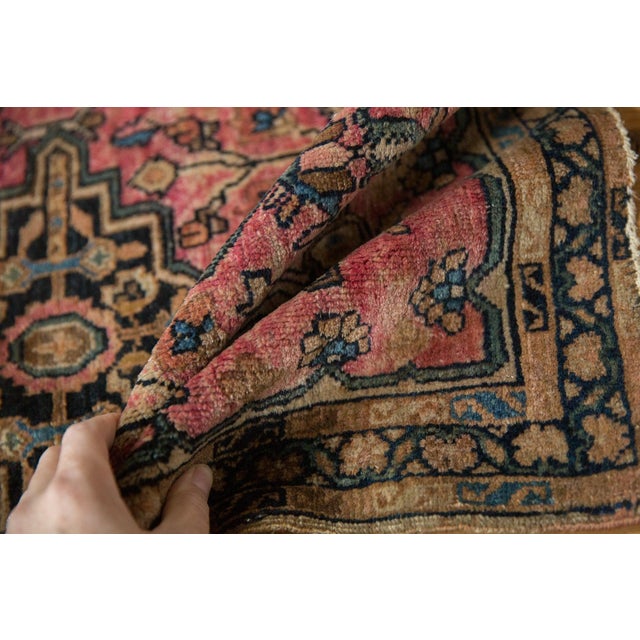 Vintage Farahan Sarouk Square Rug Mat - 1'10" x 2'5" For Sale In New York - Image 6 of 9