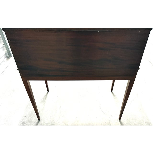 1930s Charak Furniture Co. Federal Revival Inlaid Tambour Desk For Sale - Image 15 of 15
