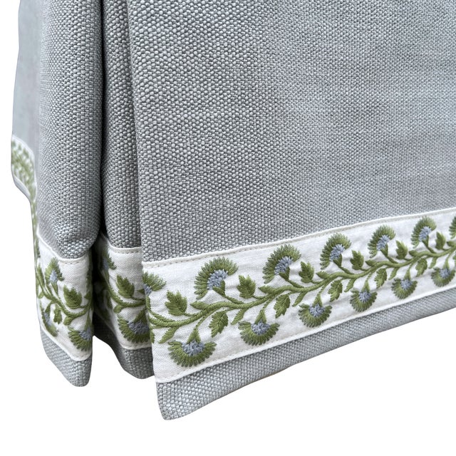 2020s Lee Industries Performance Traditional Swivel Chair For Sale - Image 5 of 11