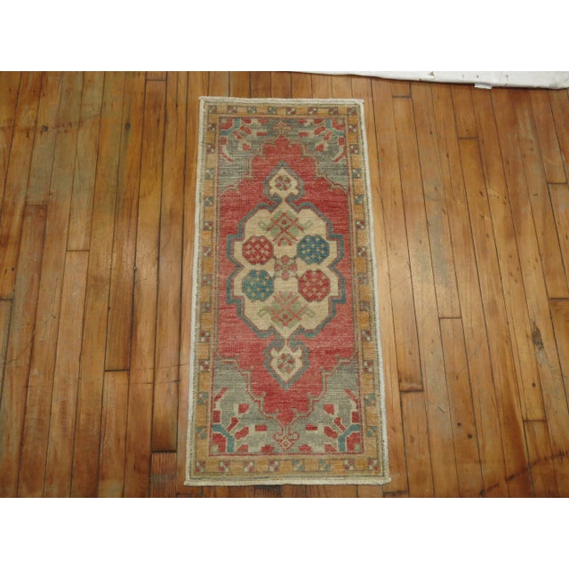 One of a kind, mid 20th-century Hand-knotted Turkish colorful floral rug. Professionally Washed & personally vetted. Ready...