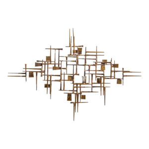William Bowie Mid Century Abstract Nail Wall Sculpture
