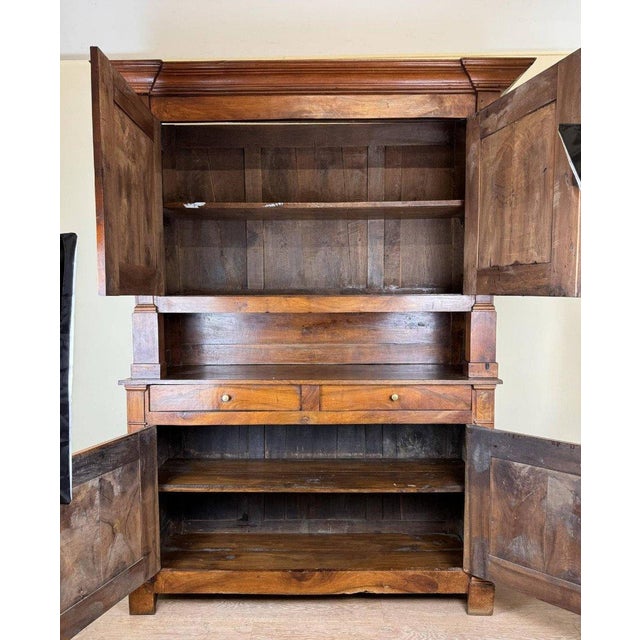 Empire Cupboard in Oak and Walnut For Sale - Image 5 of 9